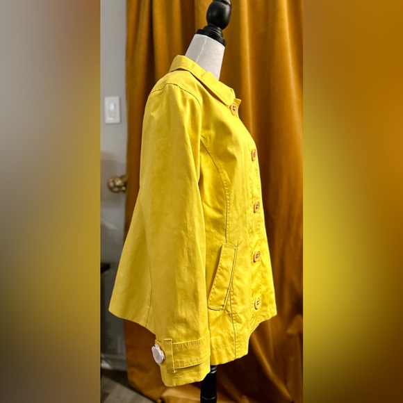 NWOT Boden Yellow Rain Jacket. So pretty! Size 14 but it fits more like 10. - Picture 2 of 8